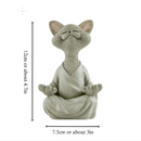 Estátua Decorativa de Gato Meditando – Paz e Serenidade para seu Lar