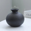 Conjunto 5 Vasos de Cerâmica Preta Fosca Minimalista – Decoração Moderna e Sofisticada