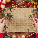 Jogo Americano de Bambu com Folhas Entrelaçadas – Kit 4, 6 ou 8 Peças 30x45cm